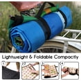 thumbnail image 3 of Picnic Blankets Waterproof Foldable Extra Large,80"x 60" Outdoor Beach Blanket Sandproof,3-Layer Lightweight Handy Mat Tote Picnic Camping Rugs for Outside Your Rv(Blue&Green Checkered), 3 of 6
