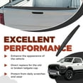 thumbnail image 4 of HECASA Tailgate Protector Spoiler Top Cap Molding Cover Fit for 2009-2018 Dodge Ram 1500 2500 3500, 4 of 7