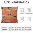 thumbnail image 5 of Nawypu  Throw Pillow Cover Soft Comfortable Decorative Square Cushion Pillowcase for Home Sofa Couch Bed Office Car(Orange Monkeys), 5 of 5