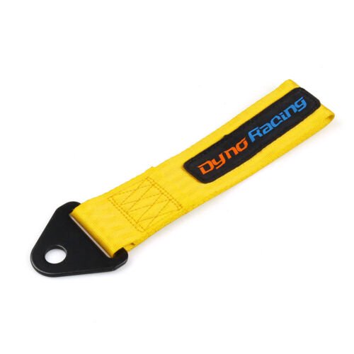 Yellow Tow Strap Car Bumper Towing Rope Front Rear Tow Hook without Screws Nuts