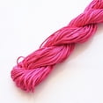 thumbnail image 1 of Granjero Gordo Cuerda decorativa de satén de 1 mm, hilo de nailon con esqueleto, cuerda de seda de ratán, cadena de cuentas, collar y pulsera, color rosa oscuro, 1 of 5