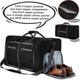 thumbnail image 3 of Ht Viik 65L/85L Foldable Travel Duffle Bag, Lightweight Checked Luggage with Shoe Compartment, Water-Resistant Weekender Overnight Bag for Men & Women, 3 of 9