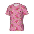 thumbnail image 3 of Rocae Watermelon for Men's Moisture-Wicking Crew Tee - T-Shirt for Sports, Outdoor Activities, and Casual WearSmall, 3 of 9