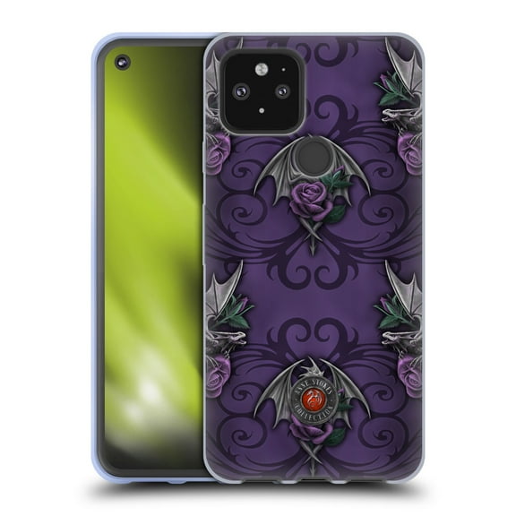 Head Case Designs Officially Licensed Anne Stokes Dragons 3 Pattern Soft Gel Case Compatible with Google Pixel 5 5G