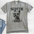 thumbnail image 2 of Scottie Dad, Unisex Men's Shirt, Scottish Terrier, Scottie Owner, Funny Dog Dad Gift, Dark Heather Gray, X-Small, 2 of 6