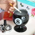thumbnail image 3 of Billiard Ashtray Ash Tray Car Ashtray Windproof Ashtray Decorative Ashtray Home Ashtray Windproof Automatic Extinguishing Ashtray Container Household Travel Iron, 3 of 6