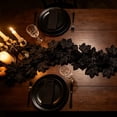 thumbnail image 4 of Fall Halloween Decoration for Home Indoor Outdoor Clearance Under $5.00!Halloween Dark-Themed Ornament Artificial Maple Leaf Thanksgiving Wall Hanging Artificial Maple Leaf With Black Wicker, 4 of 7