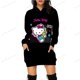 thumbnail image 3 of Sudadera con estampado de bloqueo de HELLO KITTY para mujer, sudadera informal de manga larga con cuello redondo, sudadera con capucha ajustada para otoño, 3 of 5