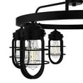thumbnail image 4 of Hunter - Starklake 6-light Natural Black Iron, Large Chandelier, Dimmable, Wagon Wheel Shaped, for Bedrooms, Dining, Living Rooms - 19666, 4 of 8