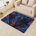 thumbnail image 2 of Leopard Rugs for Bedroom - Leopard Rug & Home Decor, Jungle Animal Wildlife Rugs for Living Room Bedroom, Washable Rugs 4x5, Non Slip Soft Indoor Area Rug, Neon Cheetach Carpet & Room Decorations, 2 of 7
