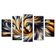 thumbnail image 1 of Cuadro decorativo Cuadros Abigail Abstracto Mujer Espiral Colores Moderno Minimalista Set de 5 piezas, 1 of 5
