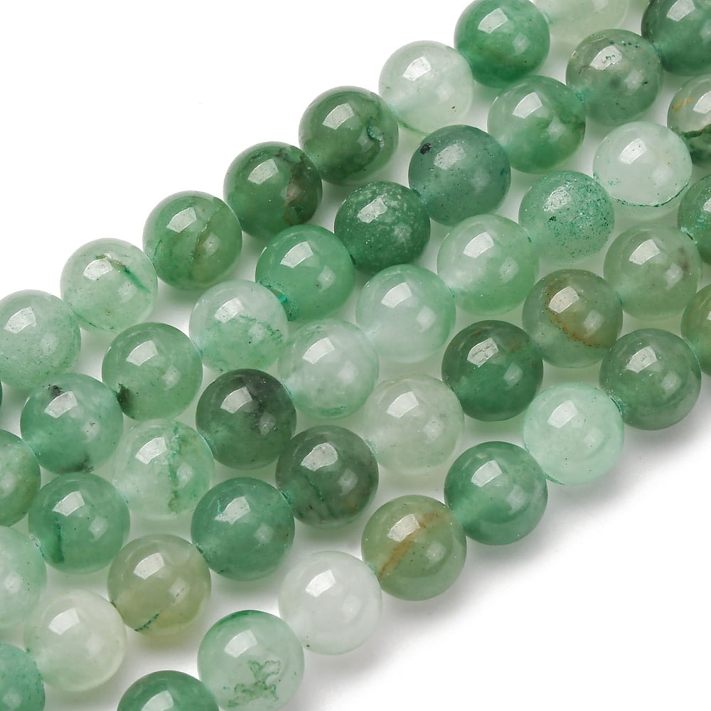 Natural Green Aventurine Round Beads Strands 8.5mm Hole: 1.2mm 47pcs/strand 15''(38.1cm)