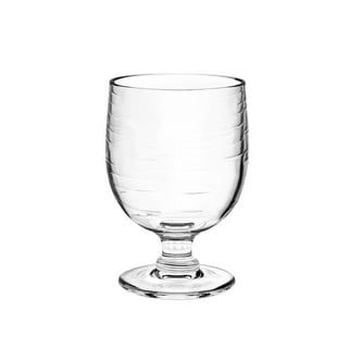 TarHong Bubble Jumbo Glass, Clear, 23 oz, Premium Plastic, Set of 6