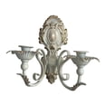 thumbnail image 4 of Candelabro de pared decorativo, candelabro de hierro para velas blanco, 4 of 9
