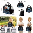 thumbnail image 5 of Kuiaobaty Butterfly Flower Print Backpack and Lunch Bag Set for Girls Lightweight Backpack Pencil Case with Zipper Roomy Sturdy Bookbag Lunch Box with Adjustable Strap for School Picnic, 5 of 7