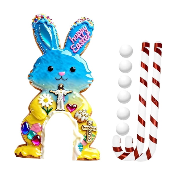 Juego de golf de Pascua para niños y adultos: palos de golf de juguete y pelotas para el jardín o la casa. Estilo A