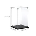 thumbnail image 2 of Caja de exhibición acrílica Uxcell de 6x6x8 pulgadas, cubo ensamblable, a prueba de polvo, transparente, 2 of 7