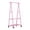 Pink, variant on Btomtd Floor-Standing Clothes Rack with Attached Shelves for Bedroom and Living Room, Garment and Accessory Storage Stand Shelving Unit, 21.6"D x 16.5"W x 63"H (Pink)