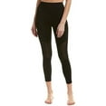 thumbnail image 2 of Hue Women's Made To Move Mesh Knee Active Shaping Skimmer Leggings, Black, XL, 2 of 3