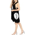 thumbnail image 2 of HAPPY BAY Women's Summer Loose Vacation House Wear Swing Dresses 8-10 Black_AC827, 2 of 3