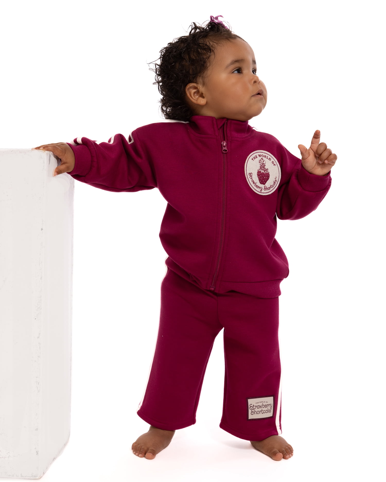 Strawberry Shortcake Baby Girls Full Zip Tracksuit, 2-Piece, Sizes 0/3M-24M