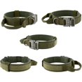 thumbnail image 2 of GHSDFBB Plutus Pet Tactical Dog Collar, Soft Padded, Adjustable with Heavy Duty Metal Buckle, Military Dog Collar with Control Handle for Medium Large and Extra Large Dogs (M, Ranger Green), 2 of 7