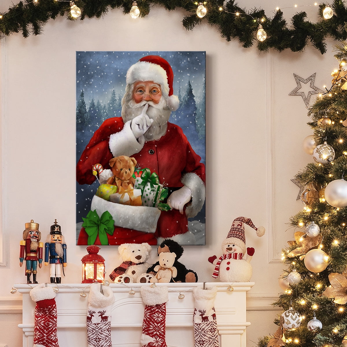 Quiet Santa- Gallery Wrapped Canvas