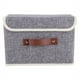 thumbnail image 3 of Caja de ropa plegable BuyWeek organizador de almacenamiento de tela de Algodón y lino Gris 26 x 20 x 17 cm, 3 of 12