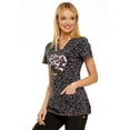 thumbnail image 4 of HeartSoul Prints Women Scrubs Top V-Neck HS614, XS, Floral Ever In My Heart, 4 of 6