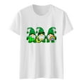 thumbnail image 4 of Cathalem Hauts à Manches Courtes Col Rond pour Femmes avec Cordons de Serrage Tendance Été 2024 T-Shirts Col en V Mode, Blanc TTG, 4 of 5