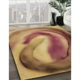 thumbnail image 3 of Ahgly Company Machine Washable Indoor Rectangle Transitional Brown Red Area Rugs, 6' x 9', 3 of 7