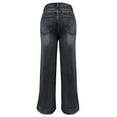 thumbnail image 7 of Stamzod Straight Leg Jeans for Women Loose Dressy Casual Work Pants with Pocket Trendy Fashion Denim Pants for Women Black M, 7 of 7