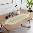 thumbnail image 3 of Vintage Lace Table Runner with Tassel Trim, Elegant Hollow Out Dining Table Cloth for Easter Decorations, Table Decor for Weddings, Parties, and Holidays, 3 of 7