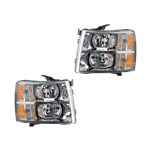 Par de FAROS SILVERADO 2007 al 2013 CHEVROLET DEPO .