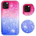 thumbnail image 5 of SOATUTO For iPhone 11 Pro 5.8" Case iPhone 11 Pro Glitter Case Sparkle Glitter Flowing Liquid Quicksand with Shiny Bling Diamond Women Girls Cute Case For Apple iPhone 11 Pro 5.8 inch - Pink+Blue, 5 of 6