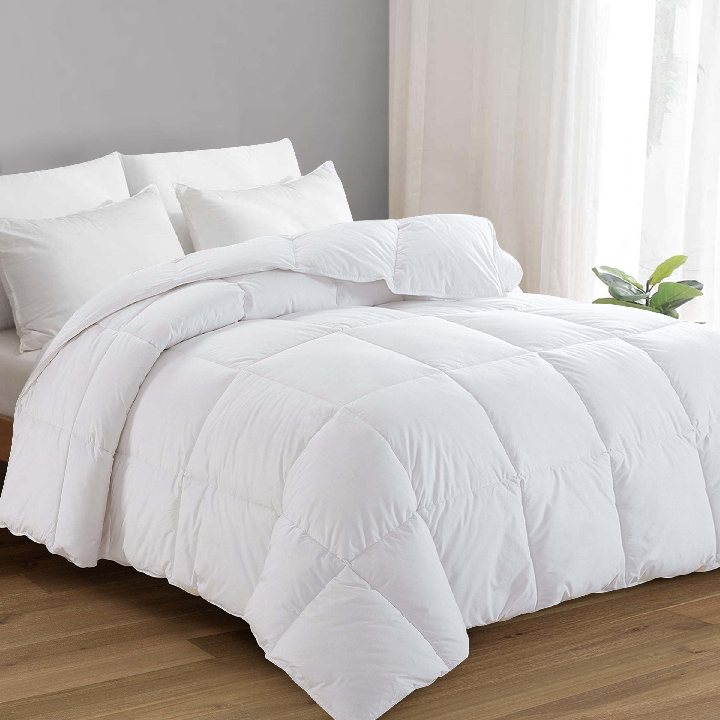 Subrtex White Goose Down Feather Duvet Insert, Full