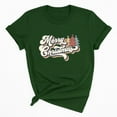 thumbnail image 2 of Womens Merry Christmas Tree Bright Graphic T-Shirt Short Sleeve, 2 of 5