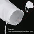 thumbnail image 3 of Unique Bargains 14x10cm Microfiber Pouch, 3Pcs Soft Storage Drawstring Gift Bag, White, 3 of 5