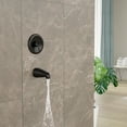 thumbnail image 3 of Shower Faucet Set with Tub Spout,Dual Function Shower Trim Kit(Rough-in Valve Included) with 10 Inch Shower Head,Black Rain Mixer Shower System Wall Mounted Rainfall Shower Combo Set, 3 of 8