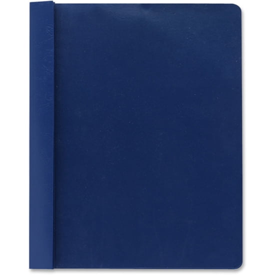 Smead Letter Recycled Report Cover - 8 1/2" X 11" - 3 Fastener(s) - 1/2" Fastener Capacity For Folder - Vinyl - Blue - 50% Recycled - 25 / Box