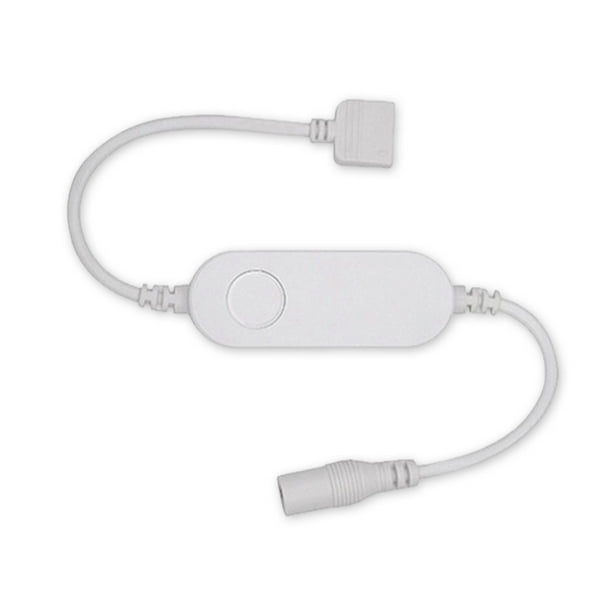 Injueey Controlador de tira de luces LED RGB, teléfono móvil, fiesta remota, música, ambiente, lámpara, interruptor de atenuación, Electrónica RGB 4 agujeros