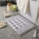 thumbnail image 4 of Yhmxh Alfombrillas de baño para baño Alfombra de baño Alfombrillas de baño de estilo conciso, antideslizantes, absorbentes y gruesas, para entrada, dormitorio Decoración del baño, 4 of 5
