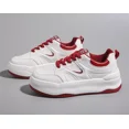 thumbnail image 3 of Tenis Mujer Blancos Zapatos Casuales De Cuero De Moda Negro, 3 of 7