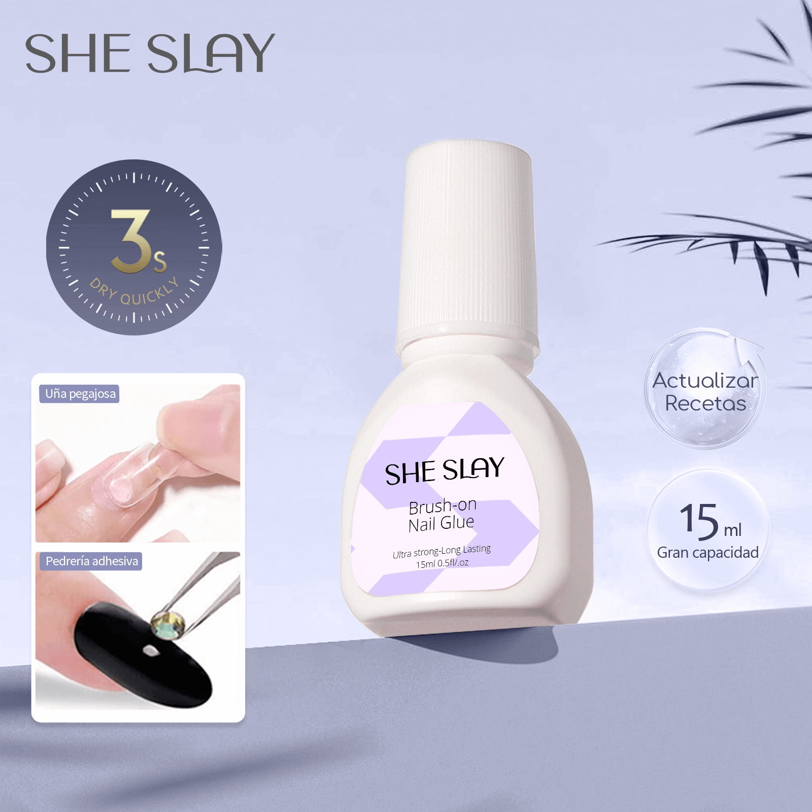 SheSlay Press-On Nail Starter Kit – UV Lamp, Nail Prep  Thifit Coffin Nails