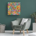 thumbnail image 4 of Canvas Wall Art - Dean Russo 'Geometry Eyes and Lips' Wall Art for Living Room, Bedroom, or Office Décor by Trademark Fine Art - 35 x 35 Inches, 4 of 4