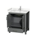 thumbnail image 4 of Wyndham Collection Wcs141430s-Vca-Mxx Sheffield 30" Free Standing Single Basin Vanity Set, 4 of 7