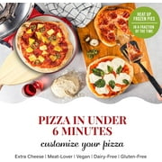 Piezano Pizza Oven & Grill Indoor Pizza Maker Machine Pizza Cooker 12 for Kitchen Countertop Electric Up To 800°F Red
