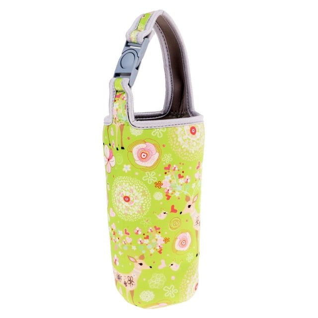 Bolsa para portavasos shamjiam Soporte portátil de neopreno para agua de Ciervo verde