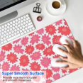 thumbnail image 4 of Long Mouse Pads for Desk,Pioneer Flower Floral Print Pattern Desk Mats on Top Of Desks, Desk Mouse Pad Extra Large with 3mm Non-Slip Base and Stitched Edge for Gaming,Office,Work,Home 31.5"x15.7", 4 of 6