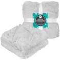 thumbnail image 4 of PetAmi Waterproof Dog Blanket For Medium Large Dog, Puppy Pet Blanket Couch Cover Protection, Sherpa Fleece Fuzzy Cat Blanket Throw, Couch Sofa Bed Furniture Protector Soft Reversible 40x60 Light Gray, 4 of 7